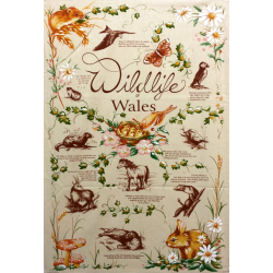 Wildlife of Wales Tea Towel
