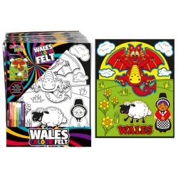 Wales Felt Art Set 8"X10"