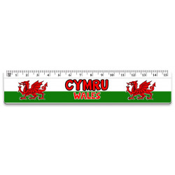 15cm Welsh Flag Cymru Ruler