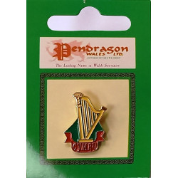 Cymru Harp Pin Badge