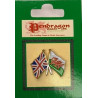 UK and Wales Flag Pin Badge