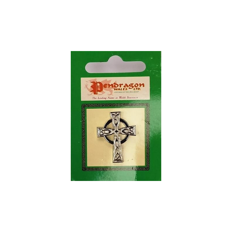 Celtic Cross Pin Badge