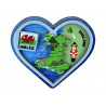 Heart Wales Map Wooden Magnet