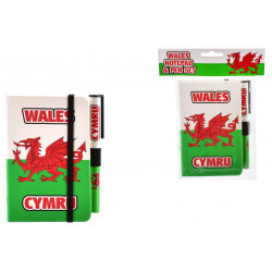 Wales / Cymru A6 Flag Pad and Pen Set