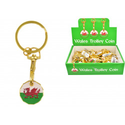 Wales Trolley Coin Keyring