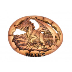 Dragon in a Shell Resin Magnet