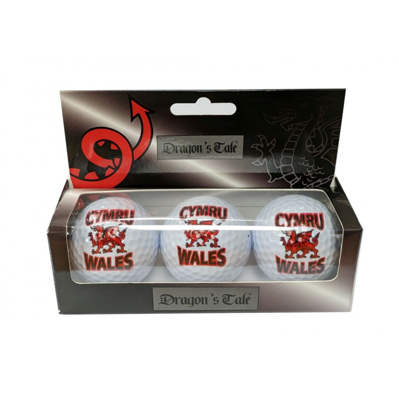 Wales/Cymru Golf Ball Set