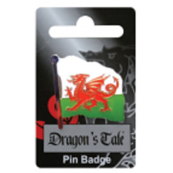 Wavy Wales Flag Pin Badge