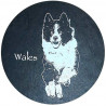 Welsh Slate Coaster Collie Dog