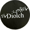 Welsh Slate Coaster Diolch