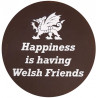 Welsh Slate Coaster Happiness