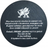 Welsh Slate Coaster National Anthem