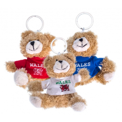 Wales Soft Teddy Keyring