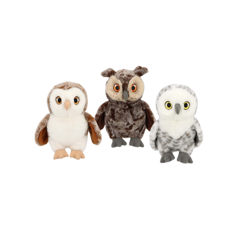 Keel Eco Fluffy Owl 18cm