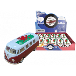 VW Camper Van with Flag Roof