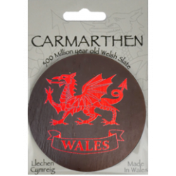 Personalised Card with Welsh Slate Coaster