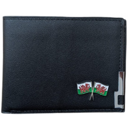 Men's PU Leather Wallet with Badge Motif