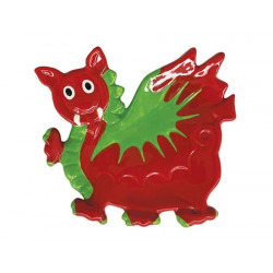 Welsh Baby Dragon Plate / Teabag Holder