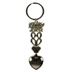 Metal Keyring Welsh Lovespoon
