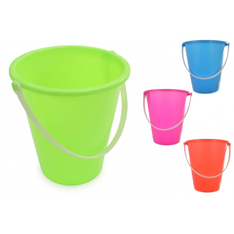 17cm Round Neon Colour Bucket