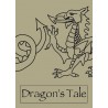 Welsh Slate Coaster White Dragon