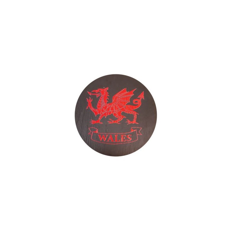 Welsh Slate Coaster Red Dragon