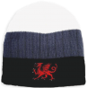 Welsh Dragon 3 Tone Beanie Hat
