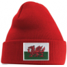 Welsh Flag Beanie Hat Red
