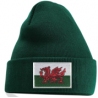 Welsh Flag Beanie Hat Green
