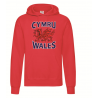 Wales / Cymru Adult Hoodie Red