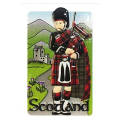 Scottish Piper Magnet
